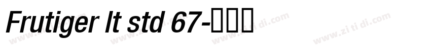 Frutiger lt std 67字体转换